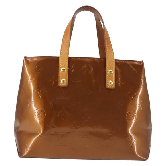 LOUIS VUITTON Monogram Vernis Reade PM Hand Bag Bronze M91146 - Picture 3 of 13